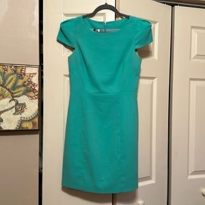 4. Collective size 2 turquoise A line dress. Knee length